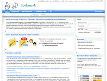 Tablet Screenshot of bookmark-favoriten.com